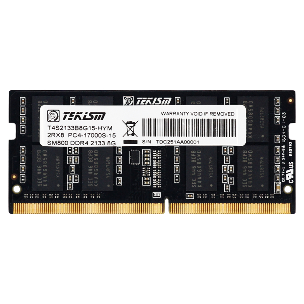 TEKISM特科芯 芯锋骑士4 SM800 2133MHz DDR4 8GB笔记本内存条